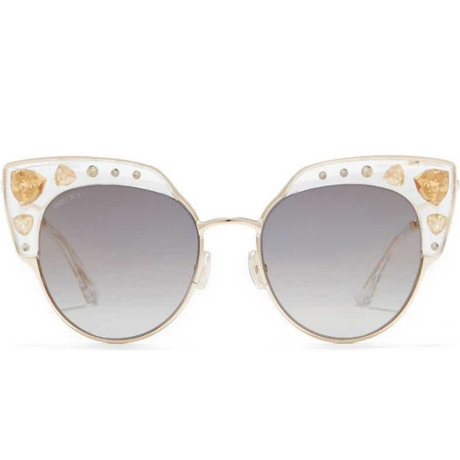Jimmy Choo Audrey Cat Eye Crystal Embellished Sunglasses