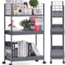 NEW 3-Tier Metal Utility Rolling Cart with Wheels