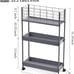 NEW 3-Tier Metal Utility Rolling Cart with Wheels