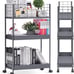 NEW 3-Tier Metal Utility Rolling Cart with Wheels
