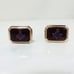 Vintage Gold Filled Red Mason Cuff Link & Tie Clip Set By Correct