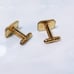 Vintage Gold Filled Red Mason Cuff Link & Tie Clip Set By Correct