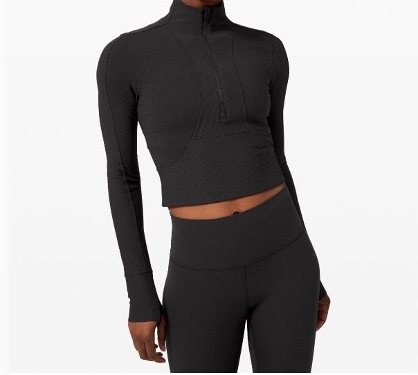 Lululemon Take it in Stride 1/2 Zip Black