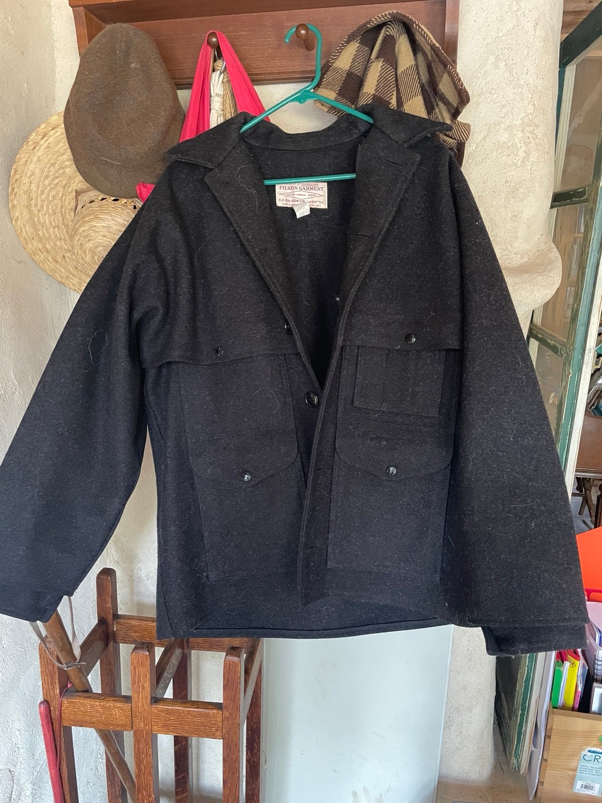 Genuine Filson Garment 100% wool dark grey