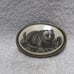 1982 RAC Hand Carved Grizzley Bear Buckle BTS Solid Brass Frame Great Vintage