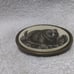 1982 RAC Hand Carved Grizzley Bear Buckle BTS Solid Brass Frame Great Vintage