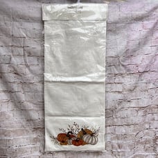 Southern Living Table Runner Ivory White Fall Autumn Pumpkins 15 X 72 Embroidery