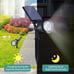 Solar Lights, 2-in-1 Solar Spot Lights Outdoor, Waterproof 2pack