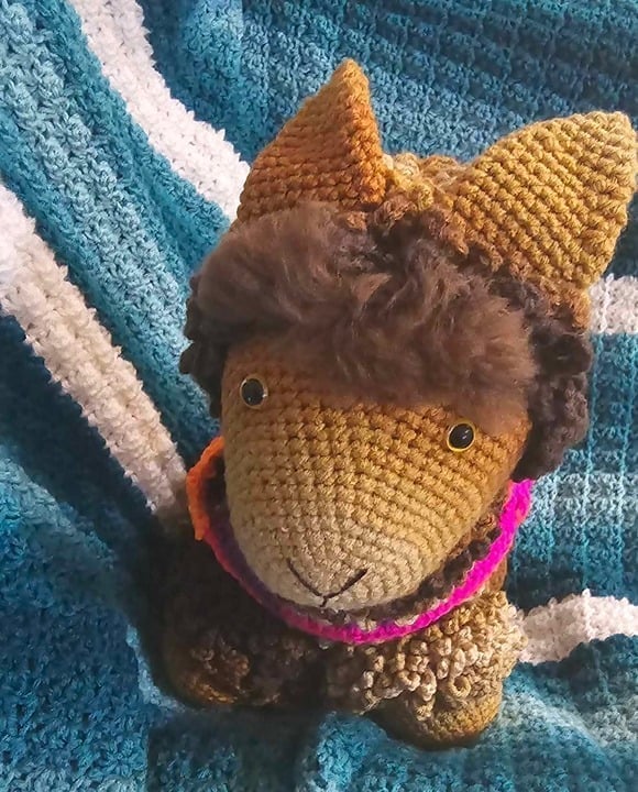 Crocheted Llama
