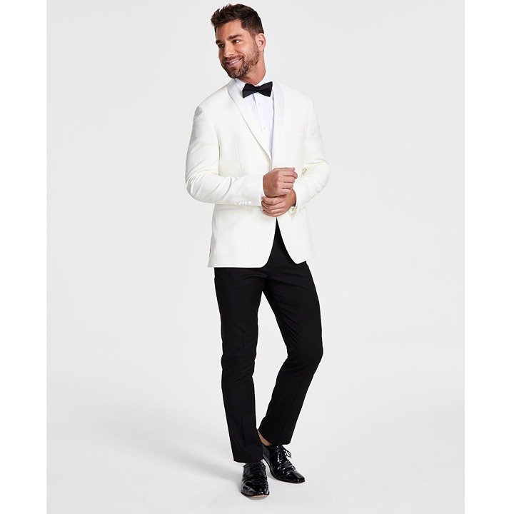 Lauren Ralph Lauren Men's Classic-Fit Wool-Blend Jacket Off White 48L B4HP 450