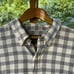 Ralph Lauren Jeans Co. Men's Grey And White Check Button Down Shirt Size XL