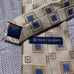 Henry Jacobson gold square geometric print silk tie