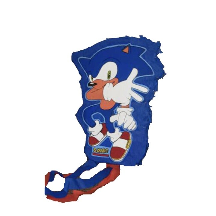 Sonic The Hedgehog Pull-String Papier-mache Pinata, Party Supplies, 18 x19 x6