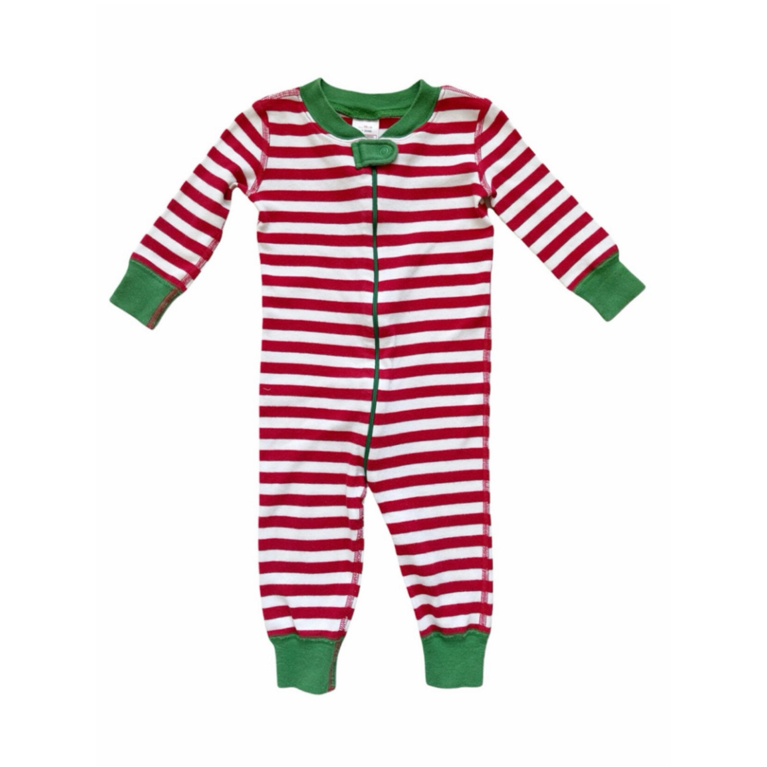 Hanna Andersson Red Christmas Stripe Sleeper