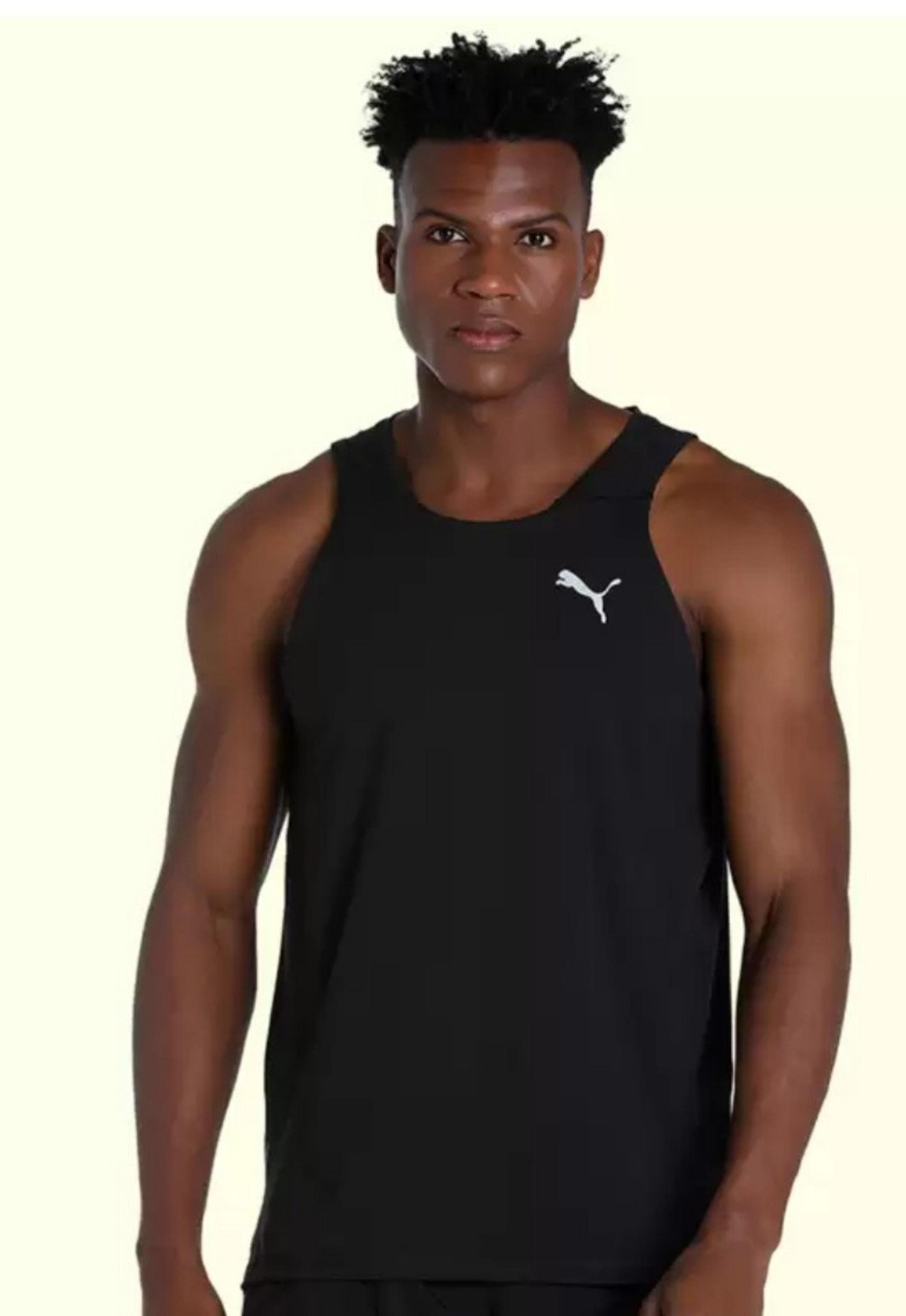 Run Ultraspun Scoop Neck black Athletic Tank Top Drycell Mens XXL 2XL New - PUMA