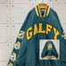 ## Galfie Stadium Jacket Nylon Front and Back Sleeves Patches Green Large Dog XL