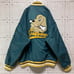 ## Galfie Stadium Jacket Nylon Front and Back Sleeves Patches Green Large Dog XL