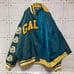 ## Galfie Stadium Jacket Nylon Front and Back Sleeves Patches Green Large Dog XL