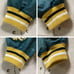 ## Galfie Stadium Jacket Nylon Front and Back Sleeves Patches Green Large Dog XL