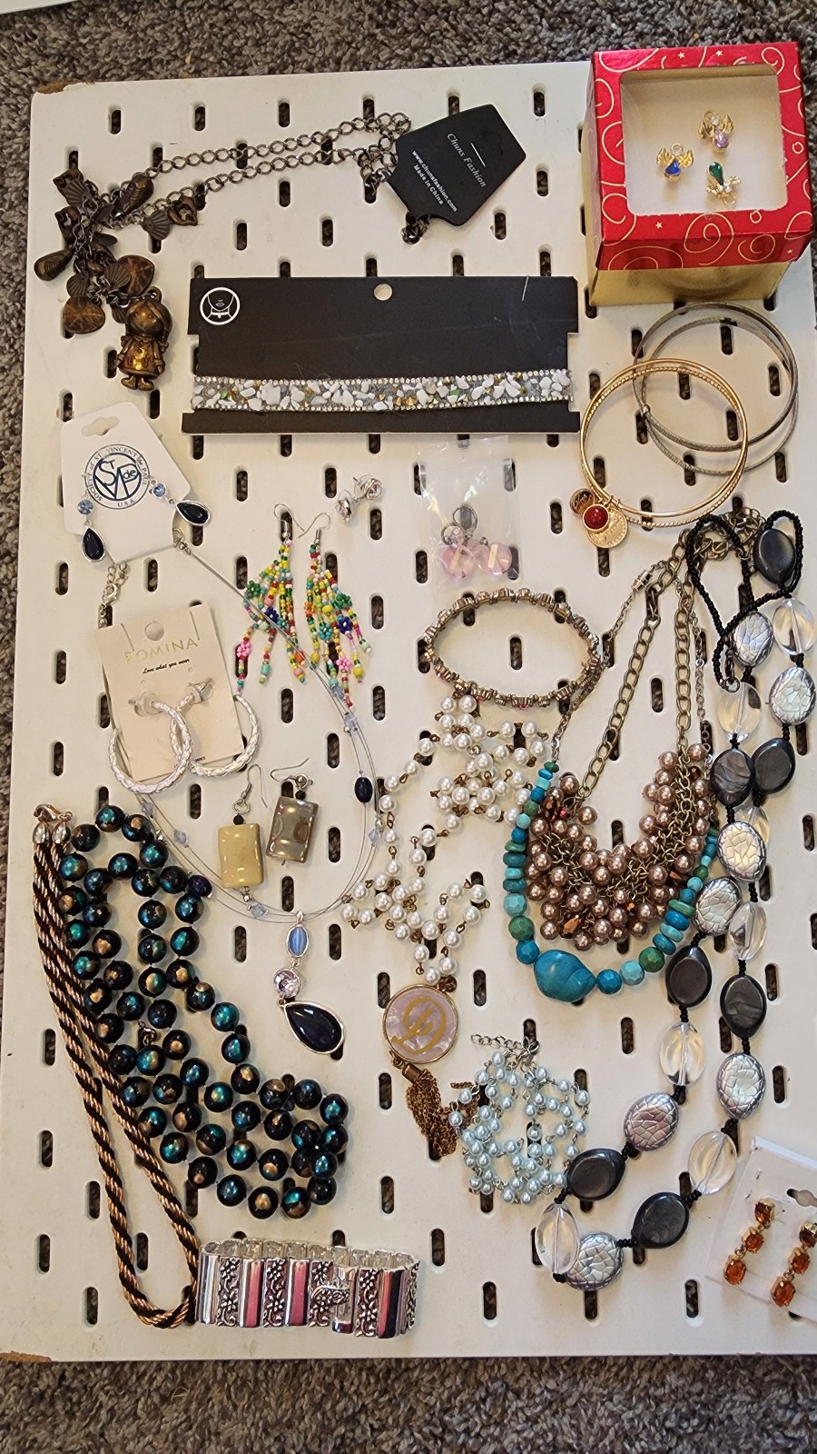 Large Jewlery Lot Bracelets Earrings Necklaces Department Store Brands