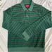 Supreme Polo Shirt Border Velour Green
