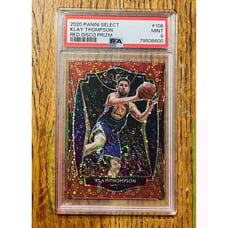 2020 Panini Select Klay Thompson /49 Red Disco Prizm PSA 9 Mint Pop 1