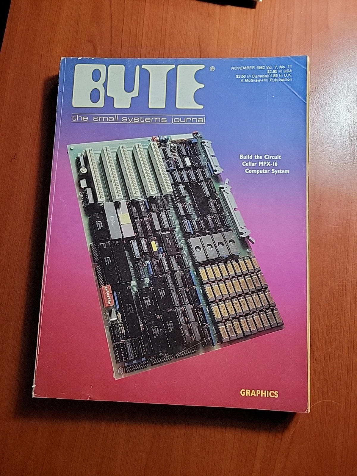 vtg BYTE Magazine 1982 Nov. Vol. 7 No. 11 Graphics Tron Movie Feature Apple ads