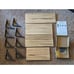 Floating Shelves, Rustic Wood Shelves, 4 Sets of Wall Mounted Shelf for Bathroom