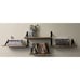 Floating Shelves, Rustic Wood Shelves, 4 Sets of Wall Mounted Shelf for Bathroom