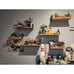 Floating Shelves, Rustic Wood Shelves, 4 Sets of Wall Mounted Shelf for Bathroom
