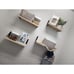Floating Shelves, Rustic Wood Shelves, 4 Sets of Wall Mounted Shelf for Bathroom