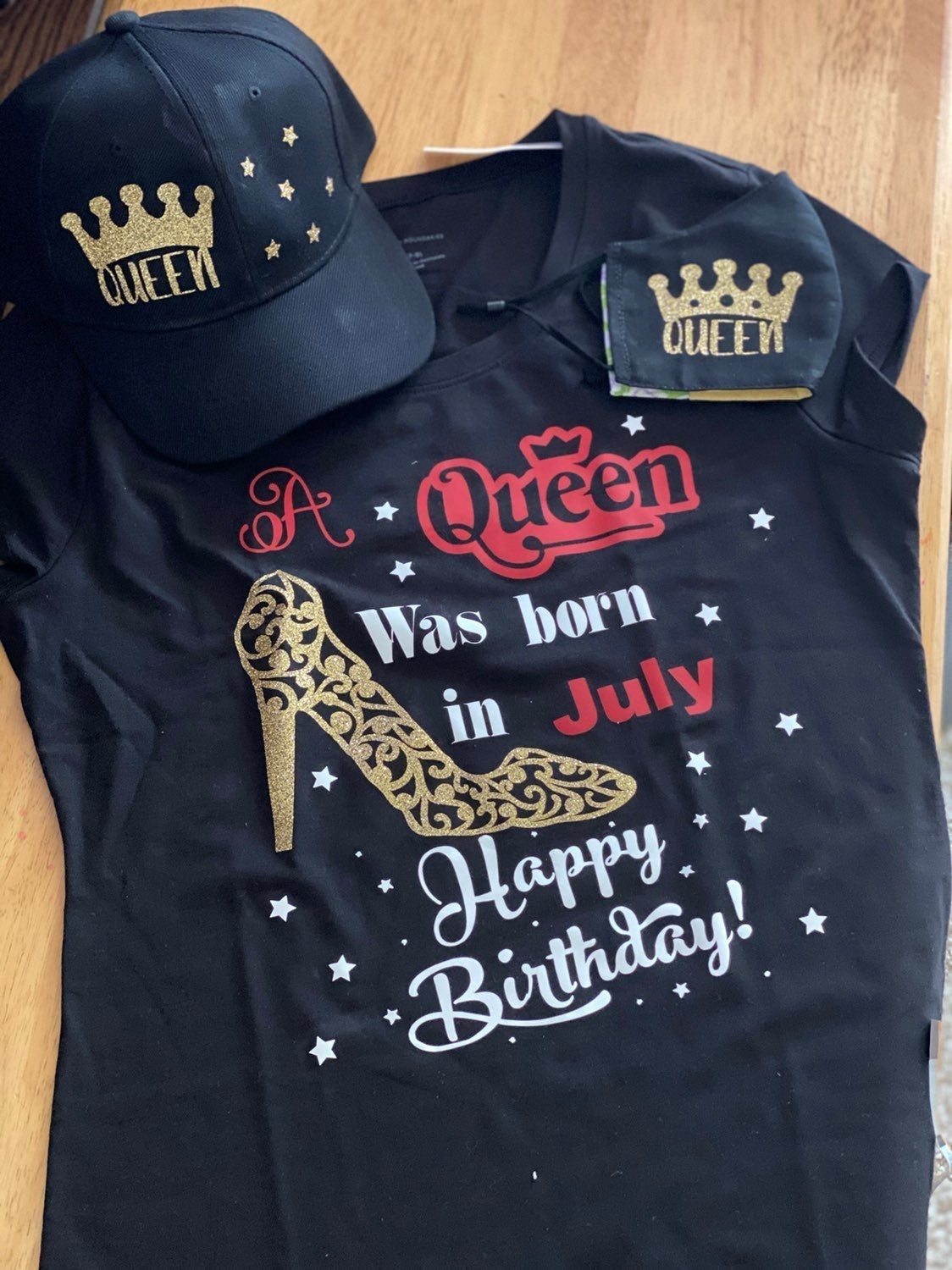 Pack of Custom t shirt and mask
