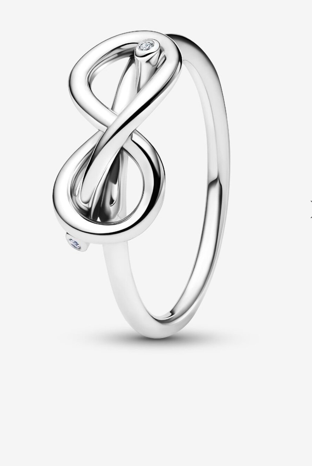 Pandora Infinity Knot Ring sz 7