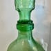 Vintage Italian Decanter Elpoli Genie Bottle Decanter Green Fruit Vintage Italia