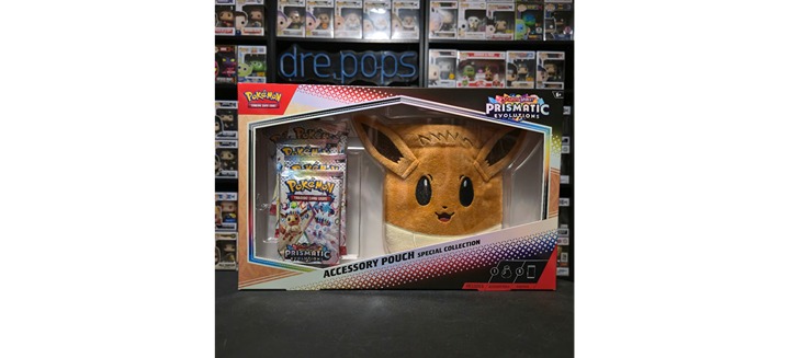 4 Pokemon Prismatic Evolutions Eevee Pouch New and Sealed