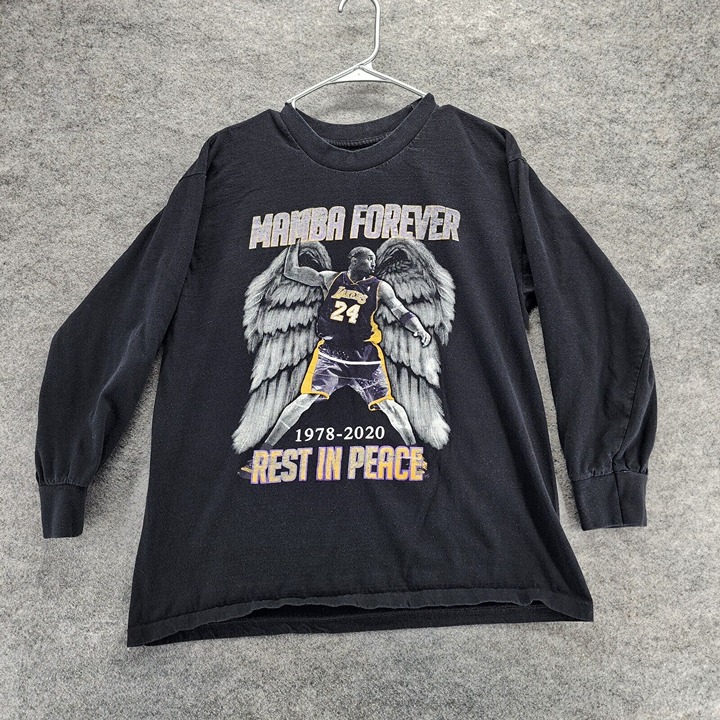 Kobe Bryant Shirt Mens Large Mamba Forever 1978-2020 Long Sleeve Black