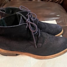 Mark Nason Oxford for men Navy Blue Suede slightly used . Made by Skechers.