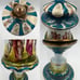 Antique Royal Vienna Austria Ornate Gilt Classical Domed Lidded Porcelain Urn!