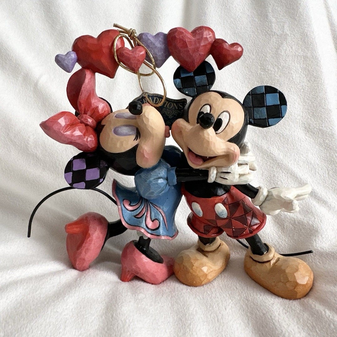 Disney Jim Shore Love Is In The Air Mickey Minnie Mouse Figurine 4046038