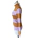 NWT 525 AMERICA Rib Turtleneck Stripe In Gold Dust Multi X Large