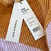NWT 525 AMERICA Rib Turtleneck Stripe In Gold Dust Multi X Large