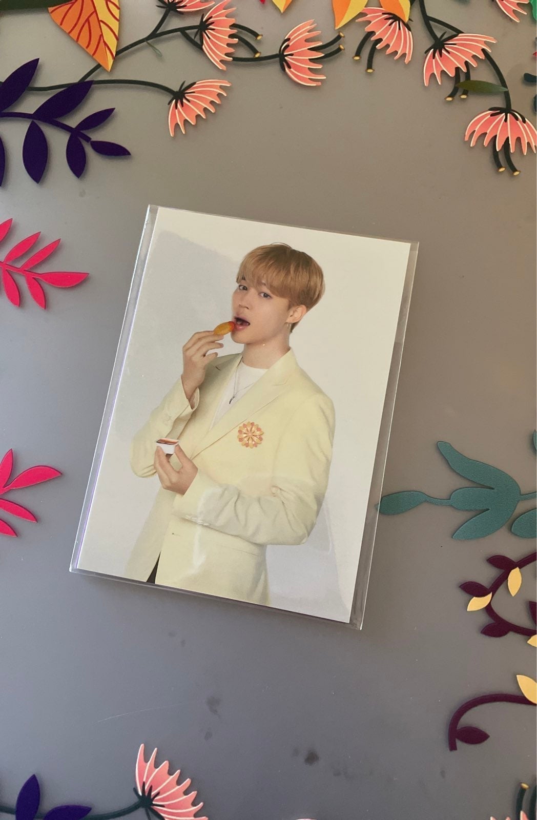 bts x mcdonalds jimin photo card