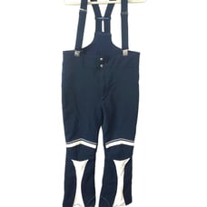 Feller Hosen Vintage Blue Ski Stretch Bib Overall Jumpsuit Made Austria Sz Large