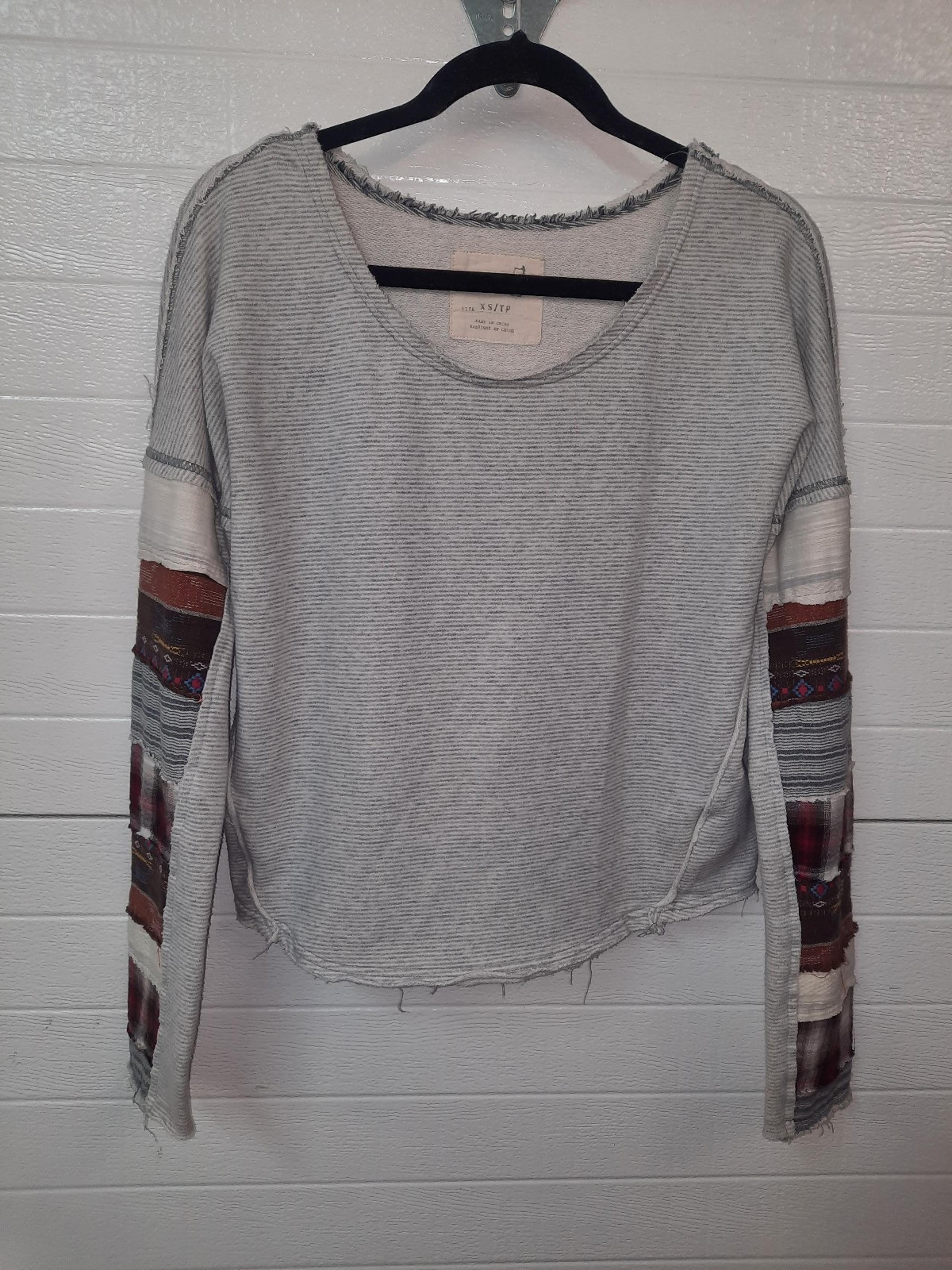 We the free patchwork long sleeve top