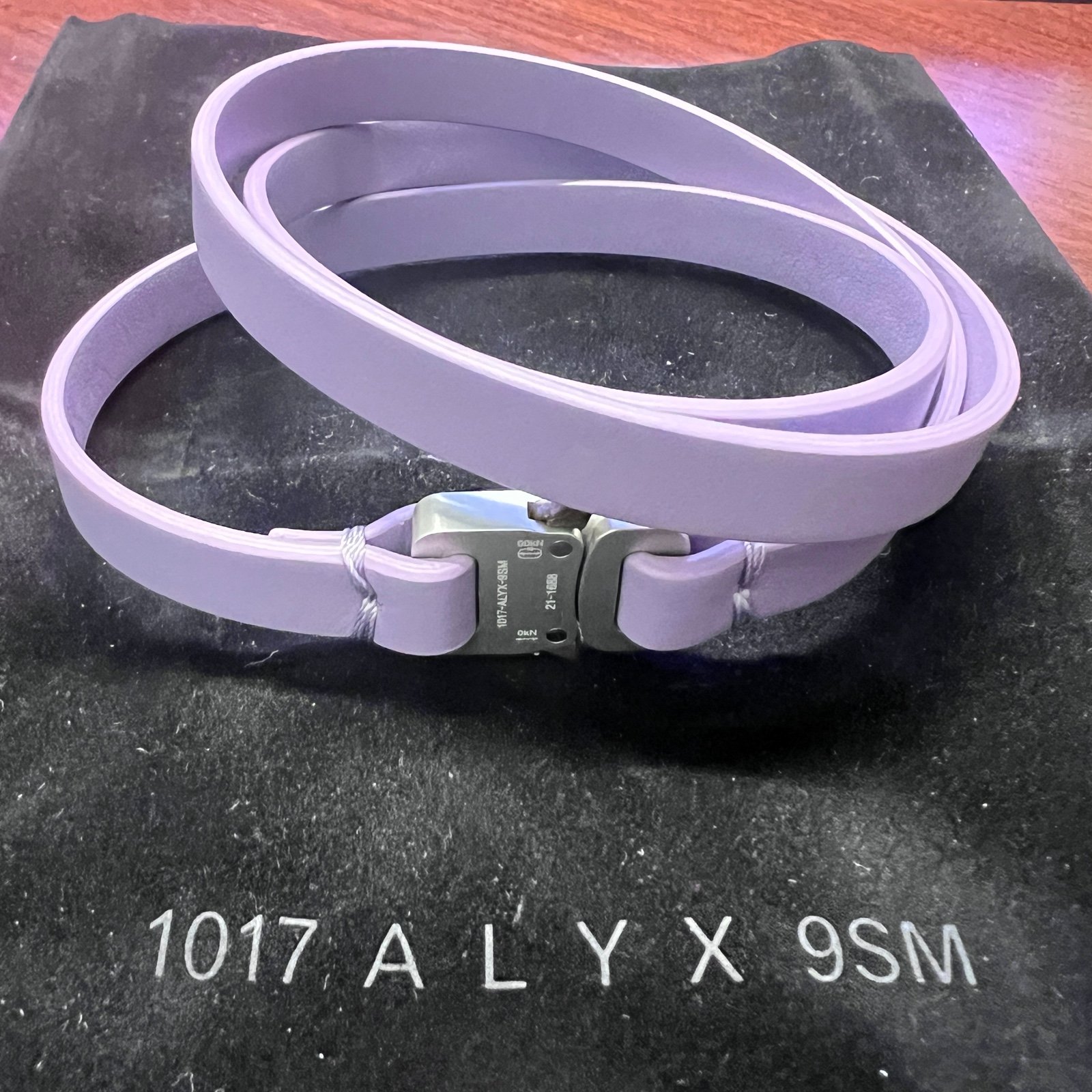 1017 ALYX 9SM Micro Buckle Chocker, Lilac