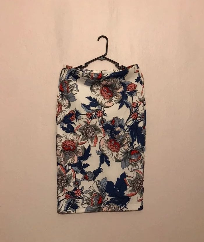ECI New York Floral Pencil Skirt