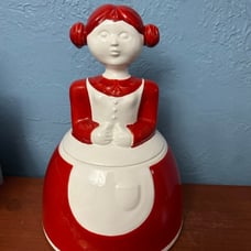 Vintage Red Haired Girl Cookie Jar