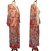 Bohemian Pink Floral Kimono Duster Beach Coverup Robe
