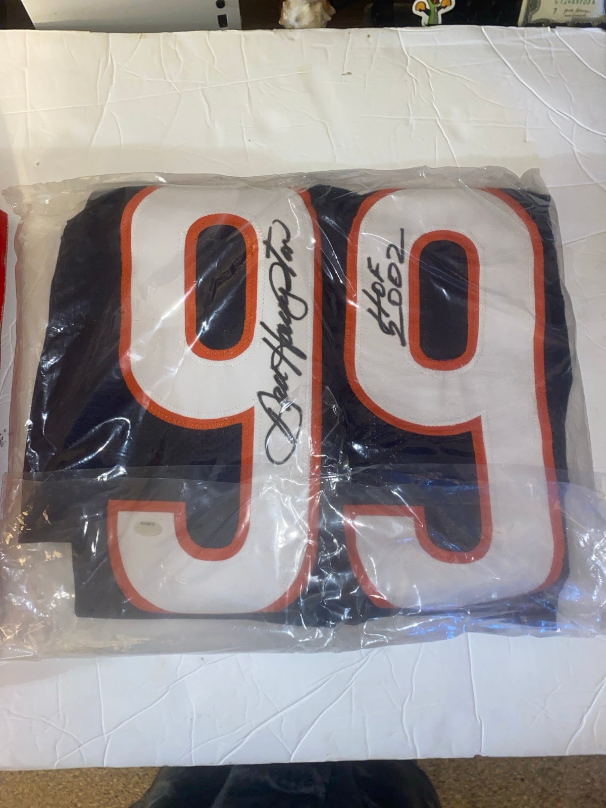 Chicago bears signed jersey Hampton 99