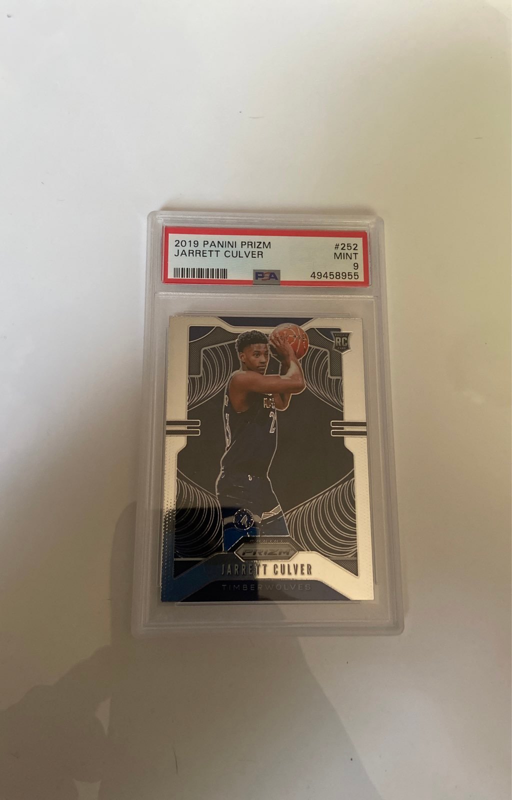 2019 panini prizm jarrett culver psa 9